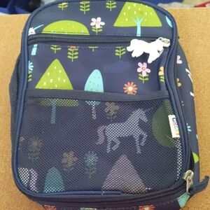 Crckt Kids' Navy Backpack with Unicorn Enchanting Forest Design